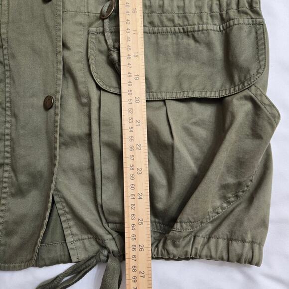 Current/Elliott Revolve Twill Leisure Parka Recruiter Green XS 0 Utility Jacket - Picture 12 of 12